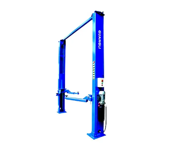 Cầu nâng 2 trụ thủy lực có cổng 3.5 Tấn (1 pha, màu xanh)