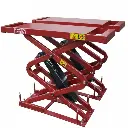 Cầu nâng cắt kéo nâng bụng 3 tấn, lắp chìm (3 pha, Màu đỏ RAL 3001).