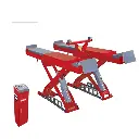 Cầu nâng cắt kéo kiểm tra góc đặt bánh xe 4.5 tấn, lắp chìm (3 pha , màu đỏ, bao gồm đĩa lái, kích phụ 3 tấn)